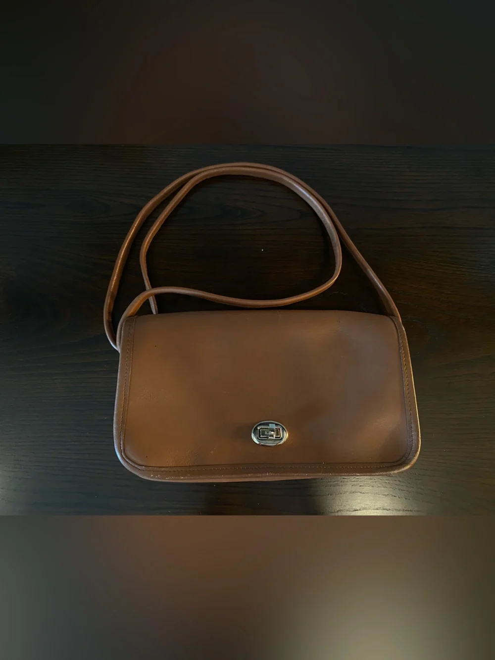 Classic Brown Leather Crossbody Bag